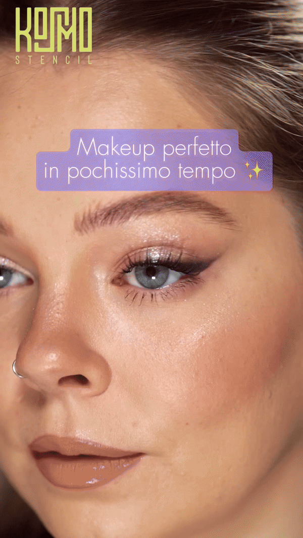 Stencil makeup in silicone